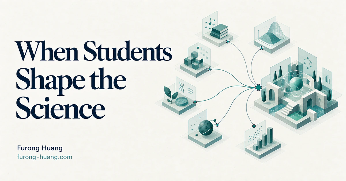 When Students Shape the Science — six research strands building a shared research landscape.